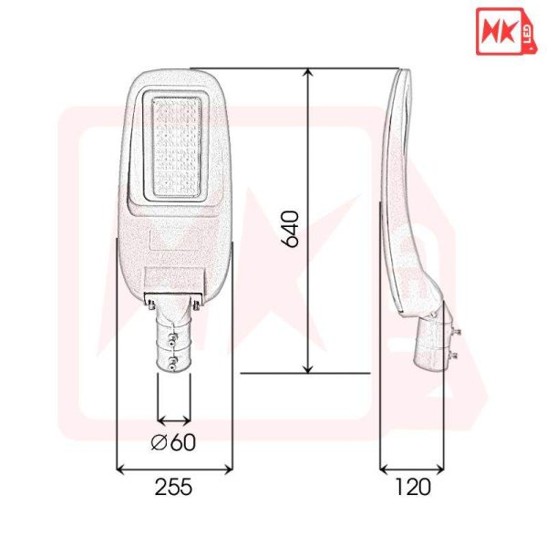 Đèn đường LED OEM Philips M10 - 100W - Thương hiệu HKLED