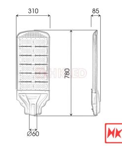 Đèn đường LED OEM Philips M13 SMD 300W - Thương hiệu HKLED